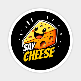 Say Cheese Happy Gouda Design Magnet